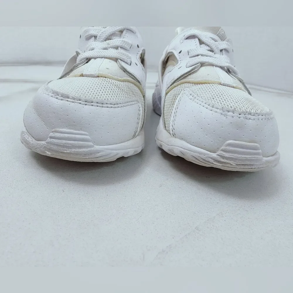 Nike Toddler Air Huarache Triple White Running Shoes Sneakers, Sz 10C